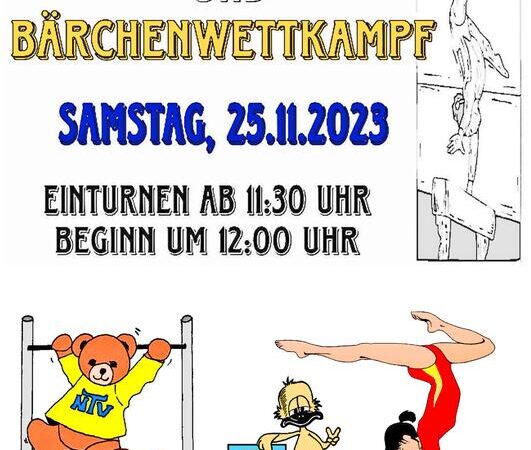 Einladung zur NTV-Vereinsmeisterschaft im Turnen