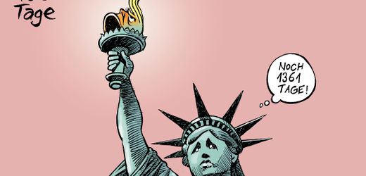 Cartoons der Woche: Noch 1361 Tage. Halte durch, Lady Liberty!