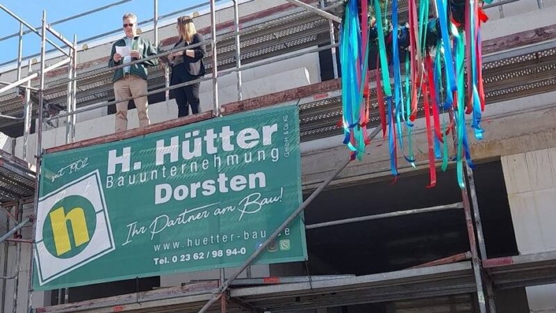 Bauprojekt: Richtfest beim Prestige-Projekt der GWG in Wülfrath