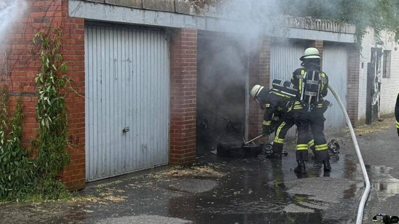 Feuerwehreinsatz: Garagenbrand in Schwalmtal-Amern