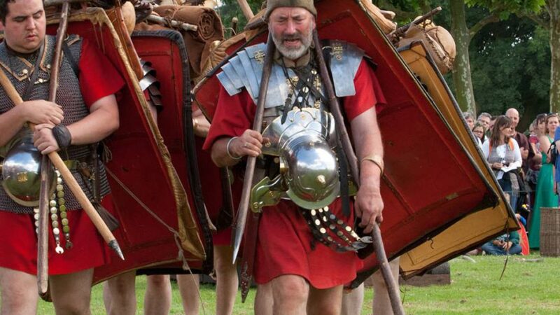 Römisches Lagerleben: Legionäre präsentieren sich im APX