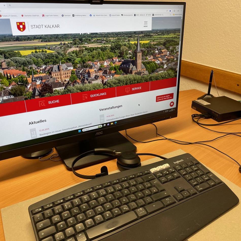 Ausprobieren erwünscht: Neue Internetseite der Stadt Kalkar setzt KI ein