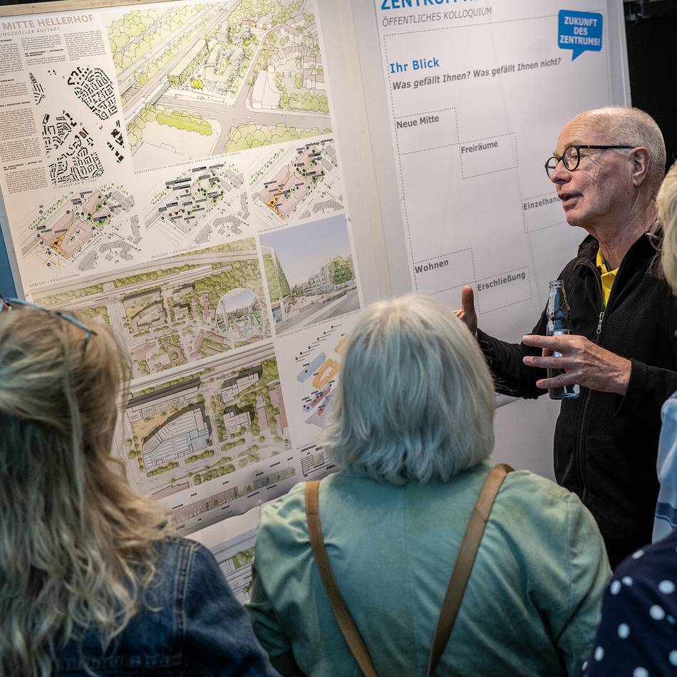 Düsseldorfer Stadtteil schrumpft: Wie die Hellerhofer ihre neue Mitte planen sollen