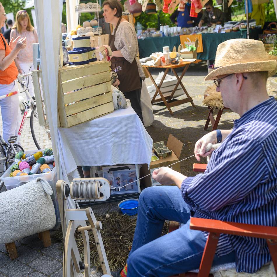 Im Ortskern von Lank-Latum in Meerbusch: Ökomarkt findet doch wieder statt