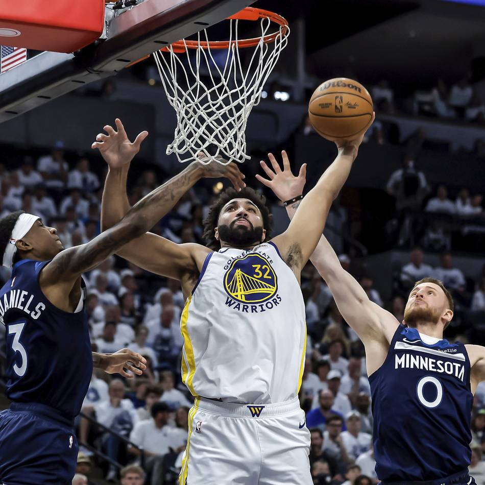 Spiel zwei der NBA-Play-offs: Warriors verlieren ohne Curry deutlich in Minneapolis