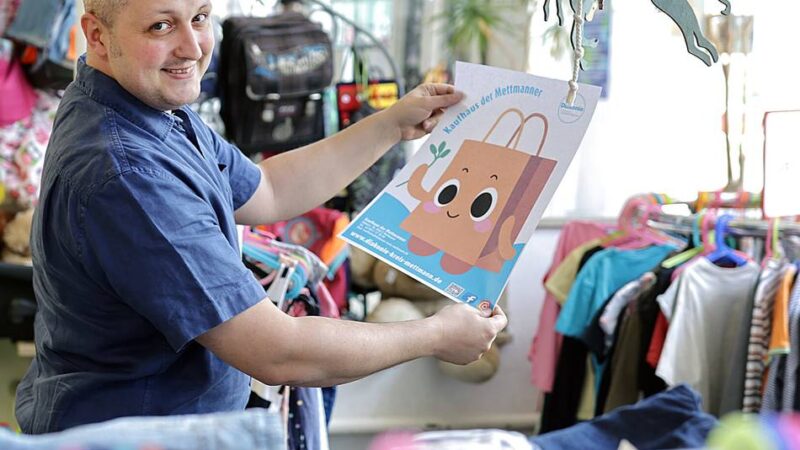 Diakonie in Mettmann: Neues Maskottchen für das Kaufhaus der Mettmanner