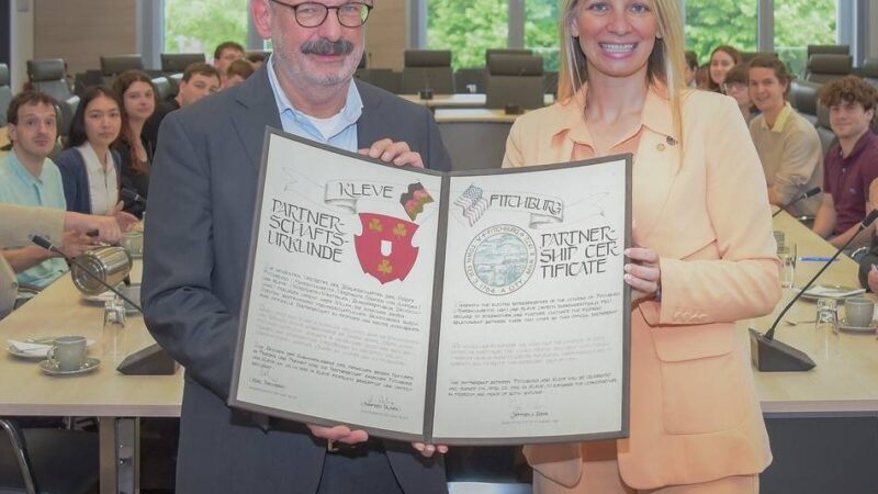 Besuch aus den USA: Trotz Trump – Fitchburg und Kleve stärken ihre Verbindung