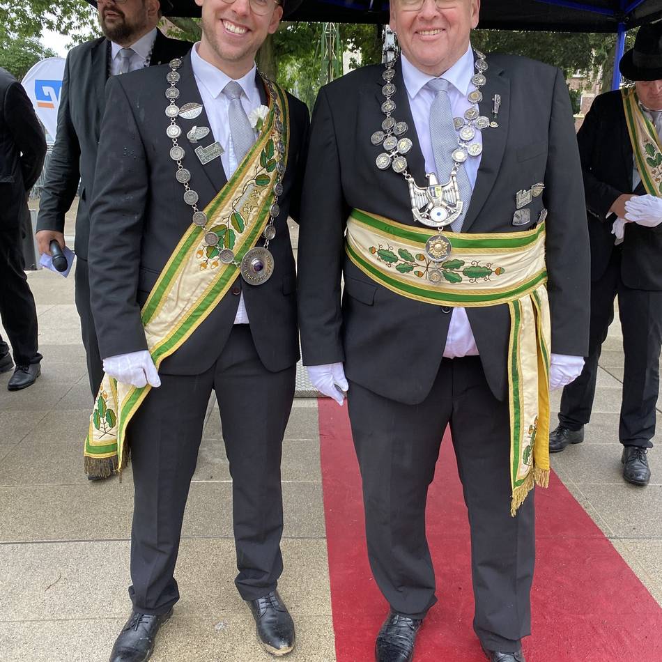 Premiere an der neuen Bürgerwiese gefeiert: Georg Vloet ist neuer König der Bürgerschützen Kevelaer