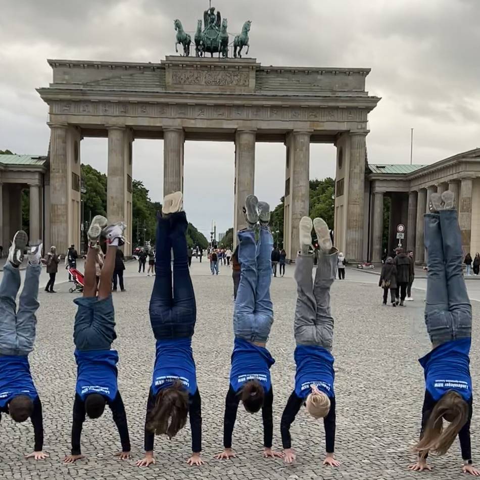 Platz neun im Bundesfinale: Cusanus-Schüler turnen durch Berlin