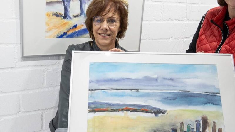 Galerie Wertheim in Büttgen: John Lennon bei der Vernissage von Martina Kunz-Wende
