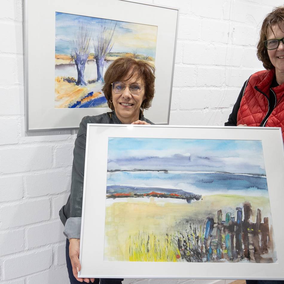 Galerie Wertheim in Büttgen: John Lennon bei der Vernissage von Martina Kunz-Wende