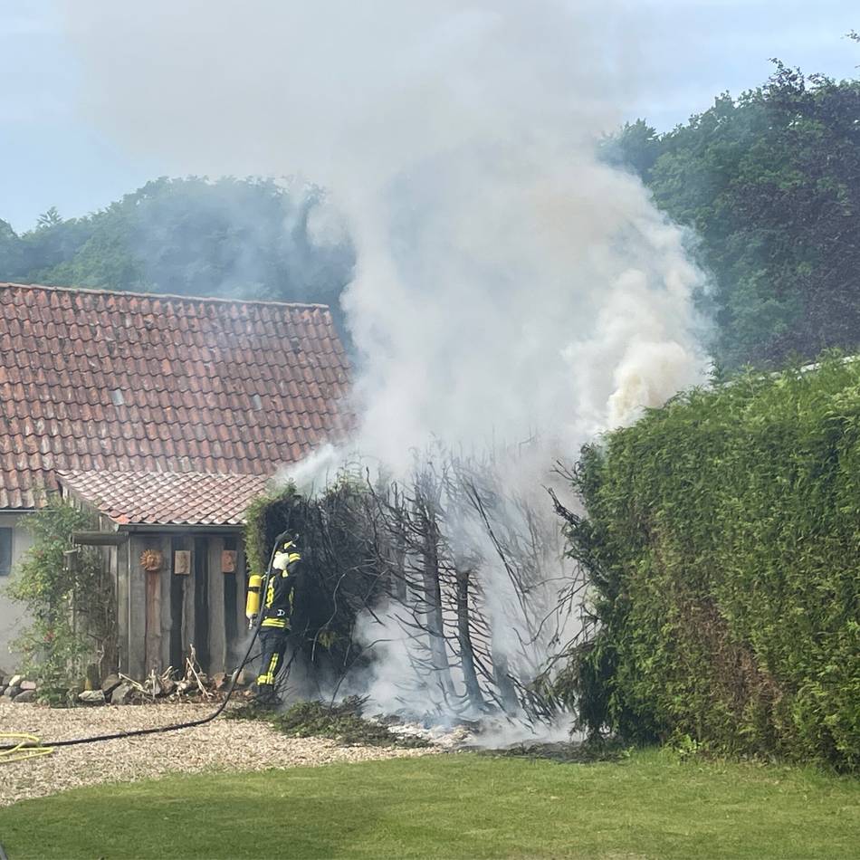 Nächster Heckenbrand im Kreis Kleve: Thuja-Hecke in Kranenburg brannte wegen Flämmarbeiten