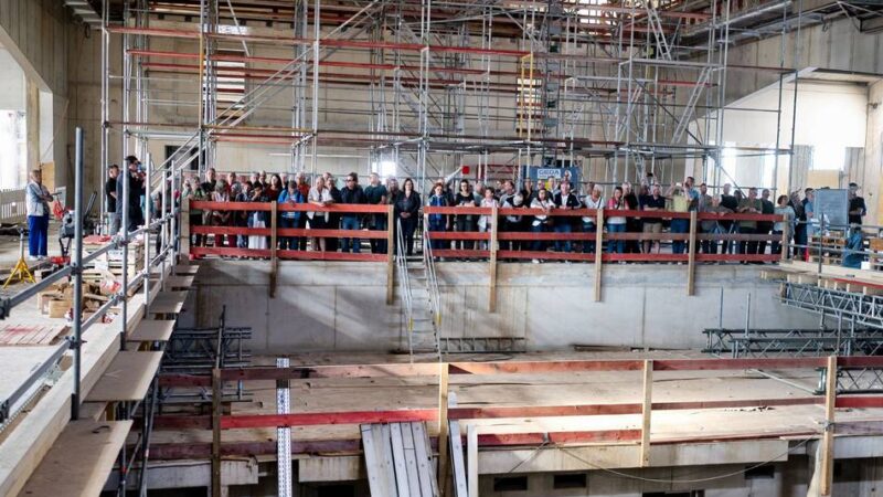Baustelle in Monheim: Die Kulturraffinerie K714 nimmt weiter Gestalt an
