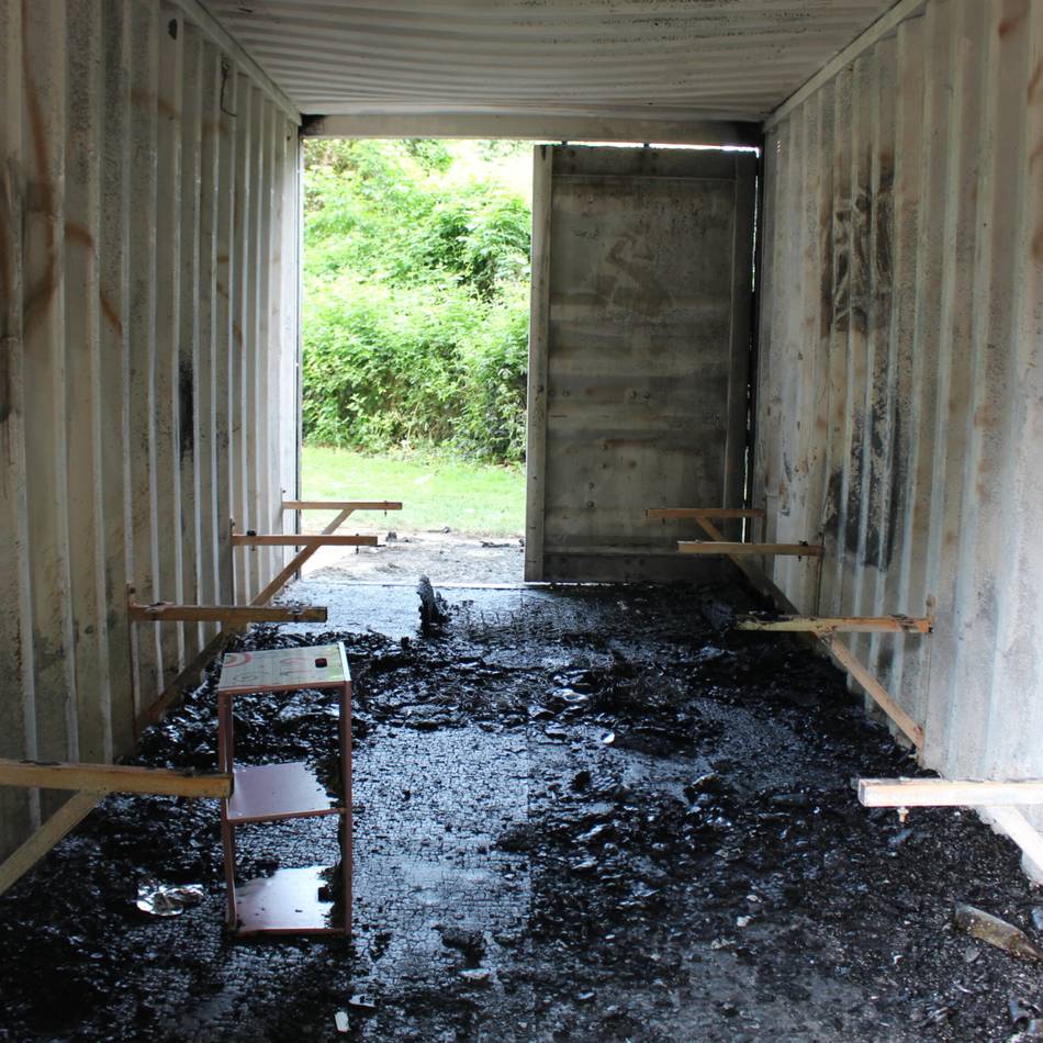 Brand am Seecontainer: „Für uns interessiert sich doch sowieso keiner“