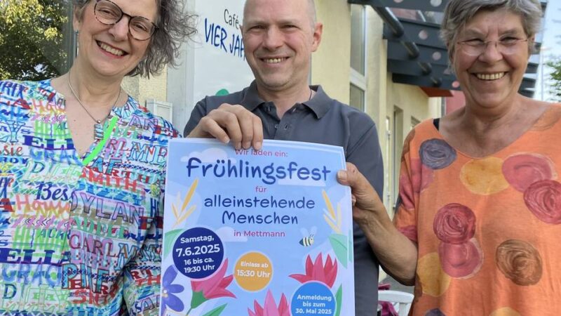 Veranstaltung in Mettmann: Ein Frühlingsfest gegen Einsamkeit