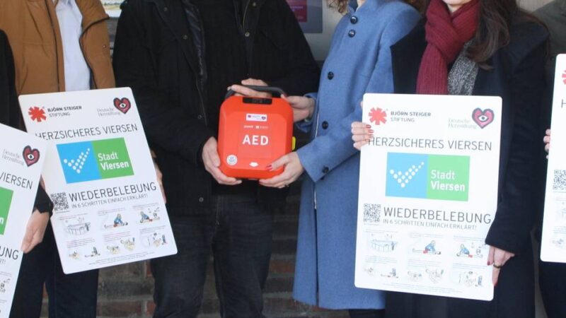 Lebensrettung in Viersen: Immer mehr Defibrillatoren im Stadtgebiet