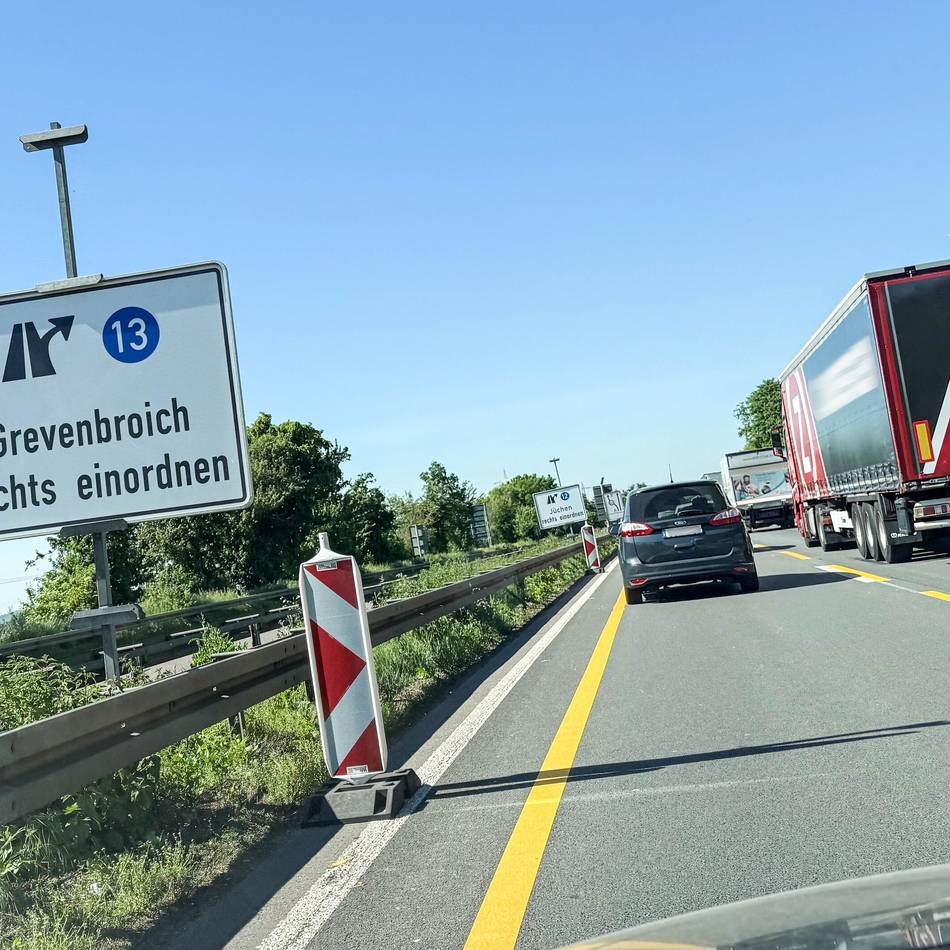 Autobahn bei Grevenbroich und Jüchen: Baustelle auf A46 wird wieder umgebaut – Einschränkungen bereits ab Freitagabend
