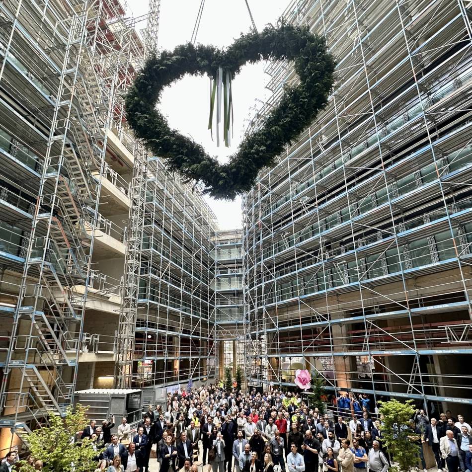 400-Millionen-Euro-Projekt: Le Coeur feiert Richtfest an der Königsallee – und präsentiert ersten Mieter im Einzelhandel