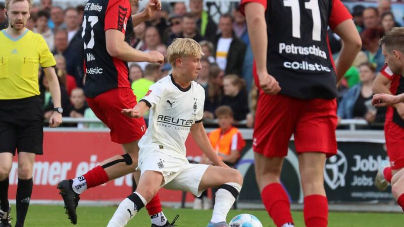 Borussia-Nachwuchs in Rheine am Ball: Flecks Debüt bei den Gladbach-Profis – Vorspielen für die Zukunft