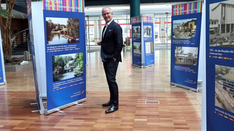 Stadtgeschichte Mönchengladbach: Fünf bewegte Jahrzehnte in Bildern