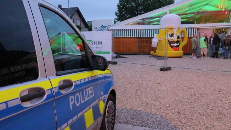 Zweitägige Veranstaltung am Wochenende: Mehrere Polizeieinsätze beim Bierfest in Menzelen