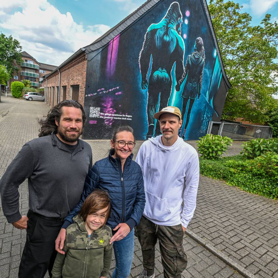 Kunst mit Überraschungseffekt: Sevelen ist um ein Riesen-Wandgemälde reicher