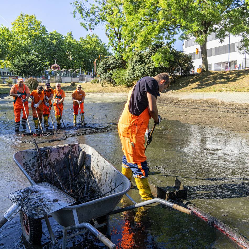 Künstliches Gewässer in Moers: Frisches Wasser für den Königsee