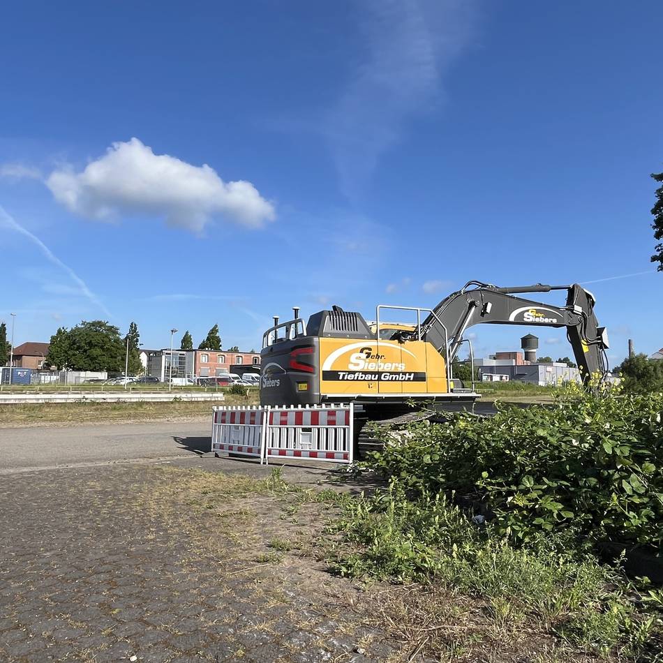 Am Emmericher Weg in Goch: Vorarbeiten zum Bau des neuen Kindergartens beginnen