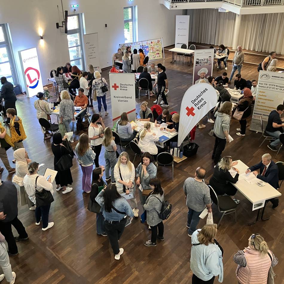 Jobkomet in Viersen-Dülken: Eine Jobmesse extra für Geflüchtete