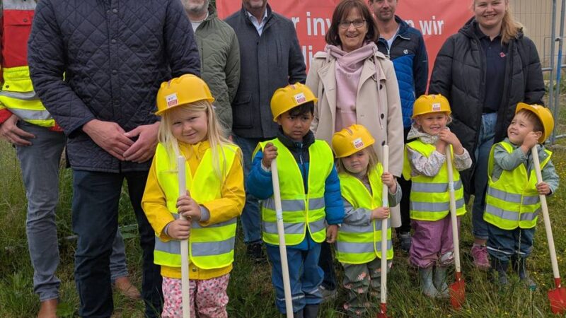 Kita Tausendfüßler in Alpen: Spatenstich für Kita-Neubau ist erfolgt
