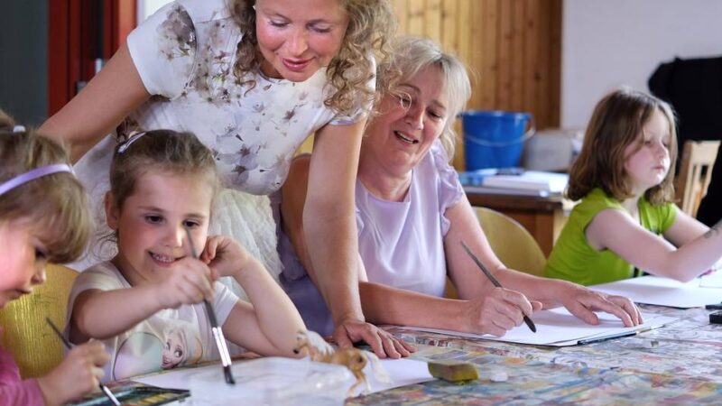 Im Mehrgnerationenhaus Mettmann ist Kreativität gefragt: Einfach Malen und den Alltag vergessen