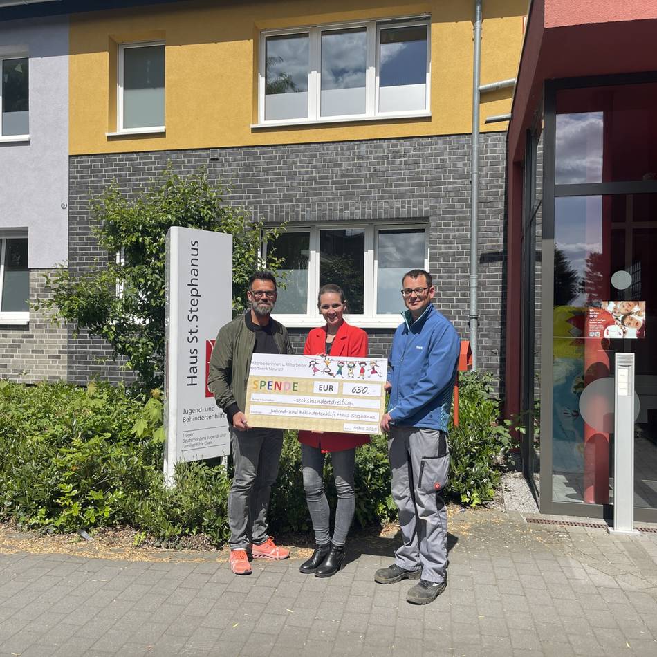 Spendenaktion in Grevenbroich: RWE unterstützt Jugendhilfeeinrichtung