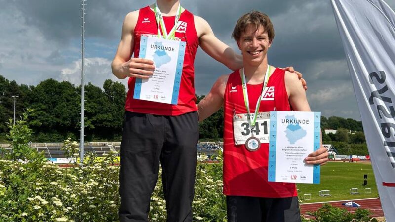 Nachwuchssprinter weiter in Topform: Wojciech Pastuszko holt zwei Regio-Titel im Sprint
