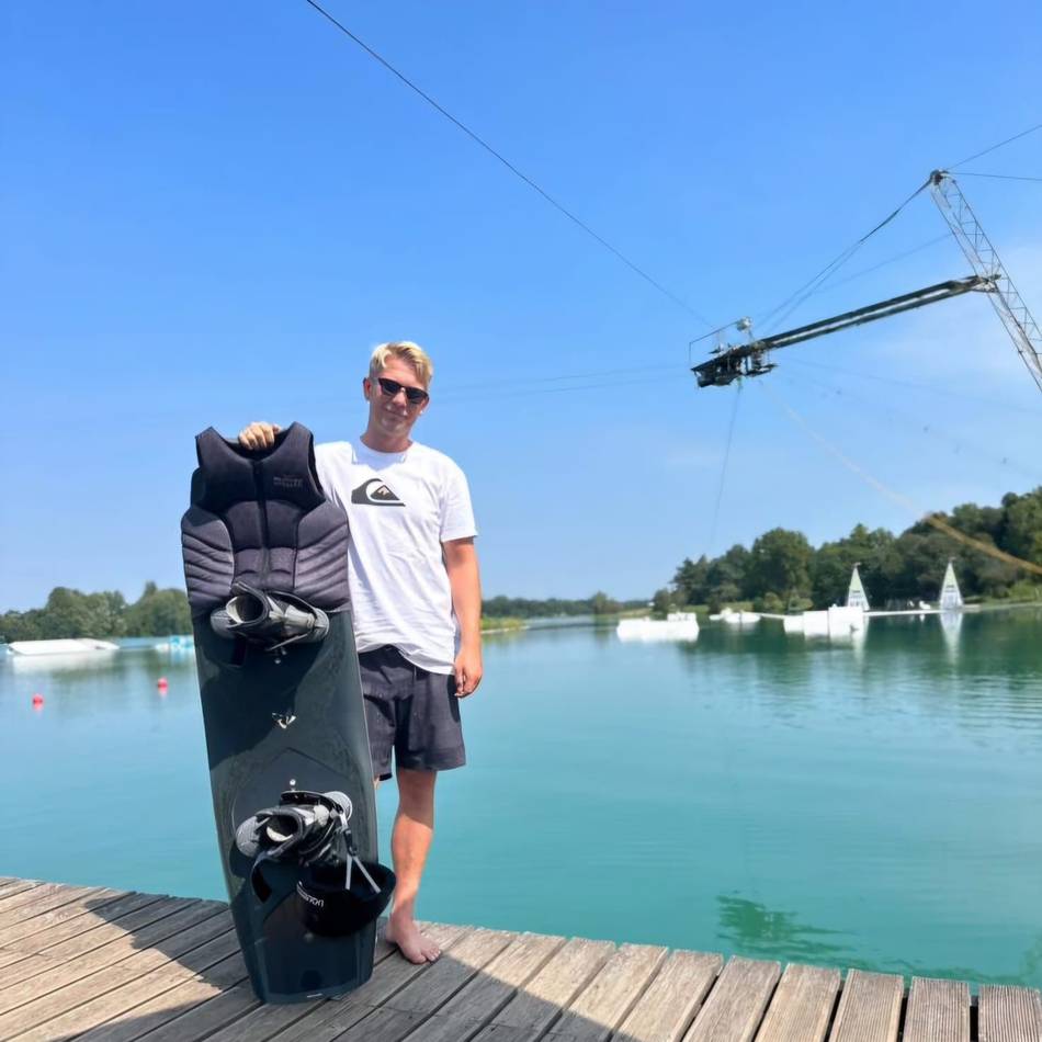 Wassersport extrem: 37-Jähriger will auf der Xantener Südsee einen Weltrekord brechen
