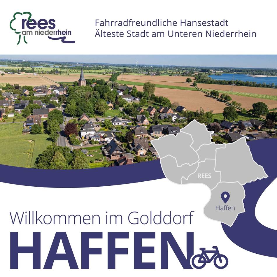 Rees und seine Dörfer: Neue Schilder für die Ortsteile