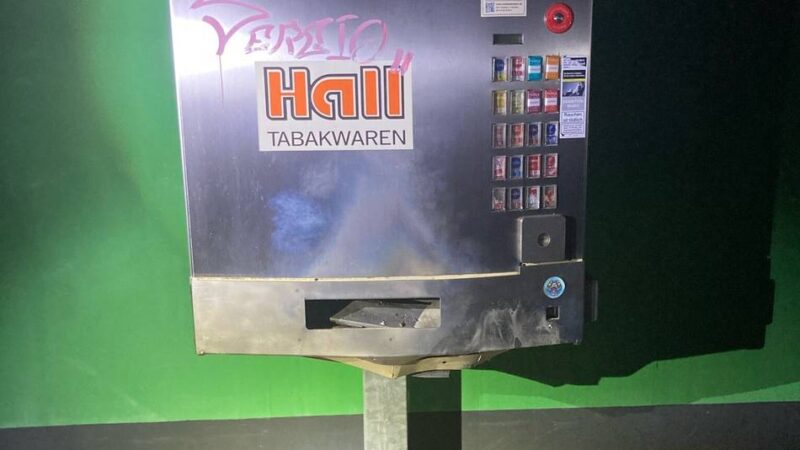Straftat in Hilden: Erneut versuchte Sprengung von Zigarettenautomat