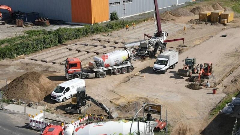 Fünf-Millionen-Investition in Goch: Im August soll die Container-Siedlung für Flüchtlinge fertig sein