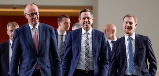 Ministerpräsidenten bei Friedrich Merz: Grundsätzlich einig