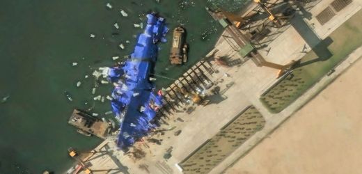 Nordkorea: Mysteriöse, ballonähnliche Objekte nahe havariertem Kriegsschiff gesichtet