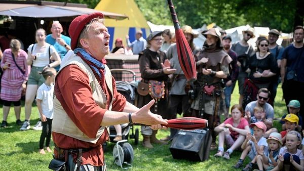 Mittelaltermarkt in Velbert: Viele Händler und weniger Platz