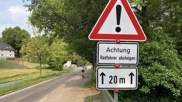 Absteigen für 20 Meter? Radfahrer aus Velbert ist irritiert