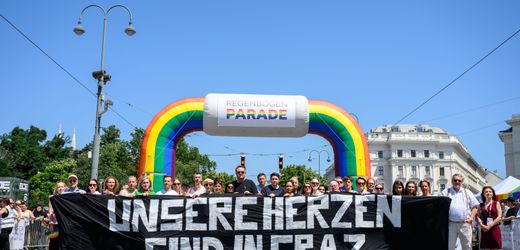 Wien, Österreich: Regenbogenparade im Zeichen des Amoklaufs von Graz
