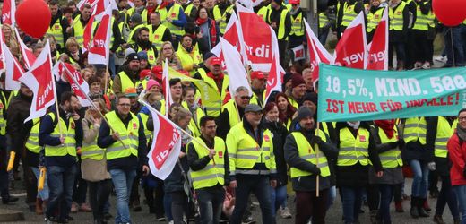 Deutsche Tarifbeschäftigte streiken im Durchschnitt zehn Minuten pro Jahr