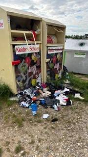In Stürzelberg: Altkleider-Container sorgt für Ärger