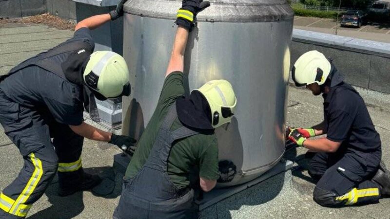 Ungewöhnlicher Einsatz: Feuerwehr rettet Vögel aus Lüftungsanlage in Kranenburg
