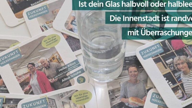 Aktion des Citymanagements Hückeswagen: Lebendige Innenstadt – präsentiert auf Tausenden Bierdeckeln