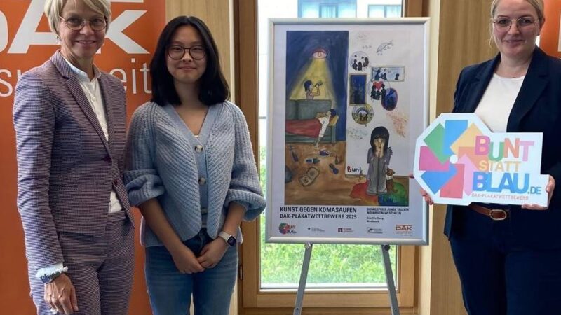 Schülerwettbewerb der DAK: „Kunst gegen Komasaufen“ – Meerbuscherin gewinnt Auszeichnung