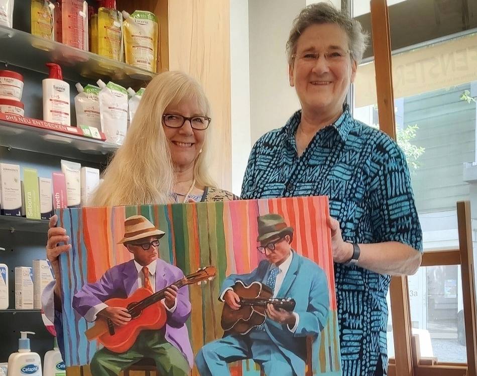 Kunst in Wermelskirchen: Kubanische Musik im „Kunstfenster“ der Bergischen Apotheke