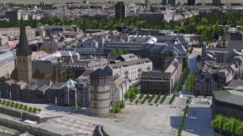 Bürger können mitplanen: „Digitaler Zwilling“ bietet 3D-Simulation von Düsseldorf