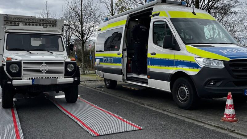 Aktion am 5. Juli : Polizei wiegt wieder Wohnmobile